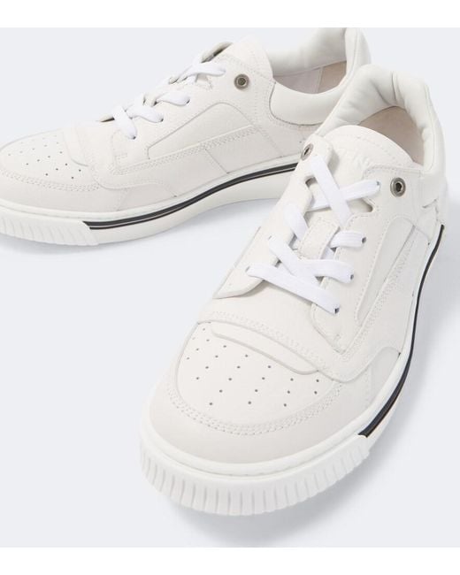 Fendi White Leather Sneakers for men