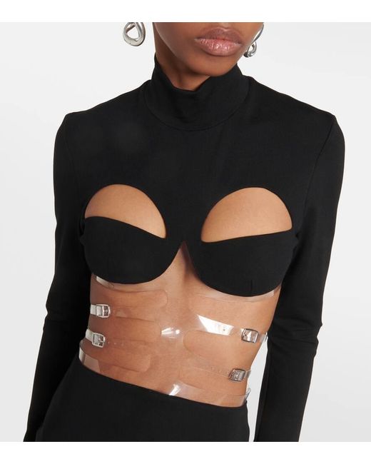 Christopher Kane Black Maxikleid Mit Cut-Outs