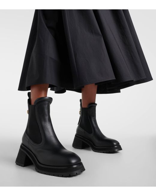 Moncler Black Chelsea Boots