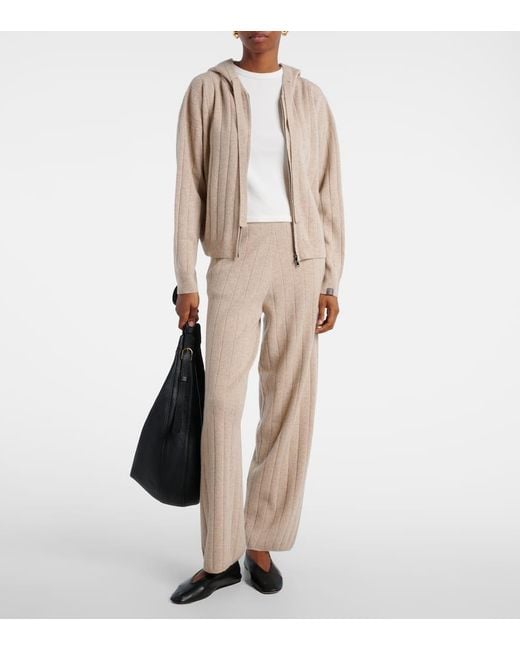 Sweat-Shirt A Capuche Rubiera En Cachemire Max Mara en coloris Natural