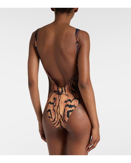 Maillot De Bain Trompe L'Oeil Jean Paul Gaultier en coloris Brown