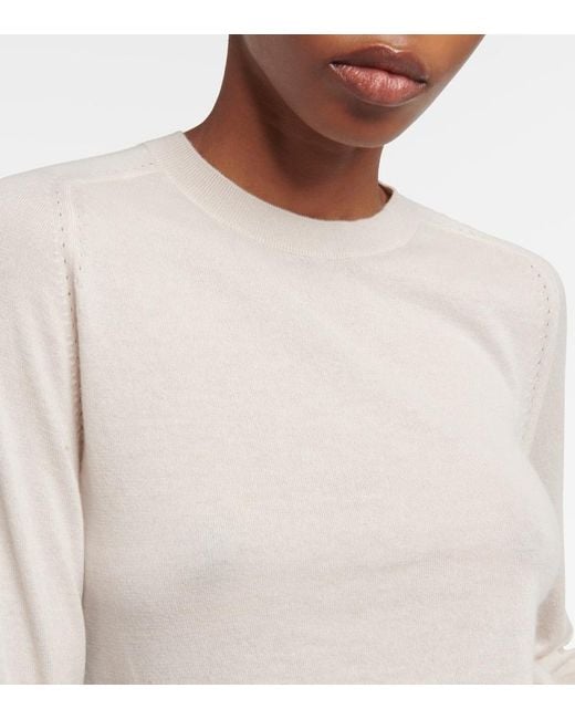 Jersey Piuma De Cachemir Loro Piana de color White