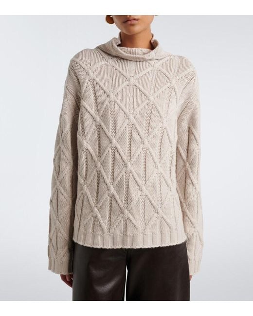 Jardin Des Orangers White Wool And Cashmere Sweater