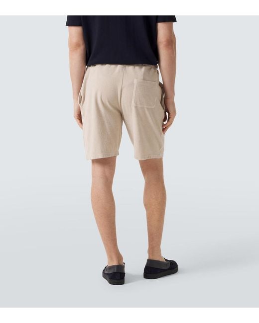 Fedeli Natural Cotton Terry Shorts for men