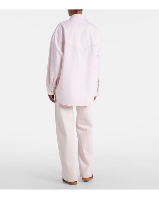 Agolde Pink Lotta Denim Overshirt