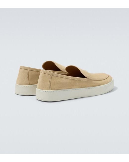 Frescobol Carioca White Vela Suede Loafers for men