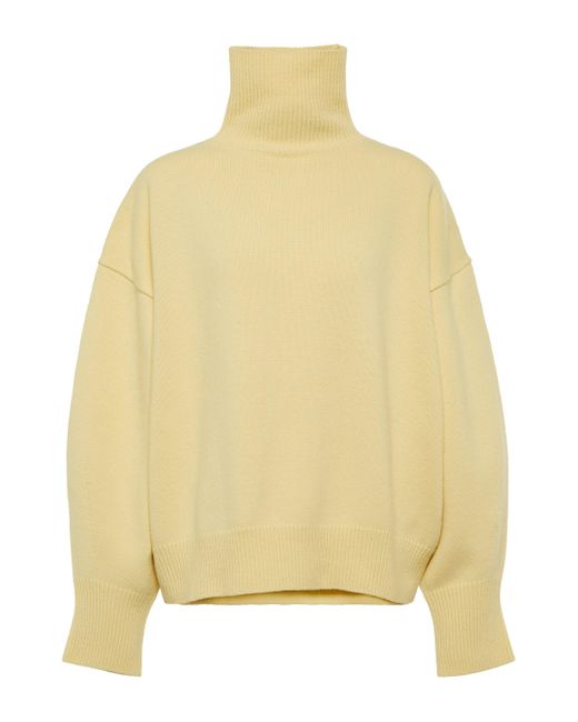 Frankie Shop Joya Wool-blend Turtleneck Sweater in Yellow - Lyst