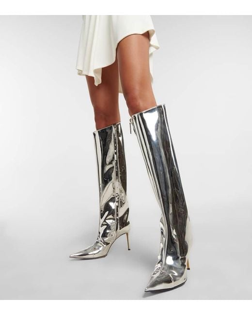 Alexandre Vauthier Multicolor Alex 105 Metallic Knee-High Boots