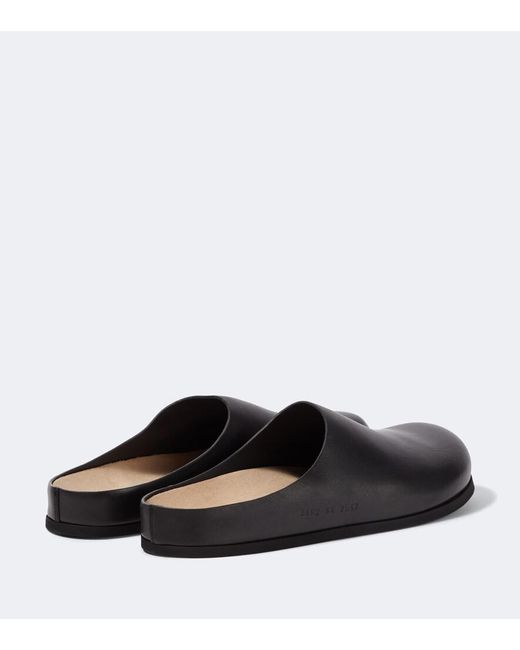 Common Projects Black Leather Clogs for men
