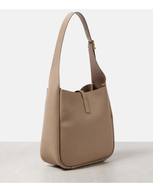 Saint Laurent Brown Le 5 A 7 Small Leather Shoulder Bag