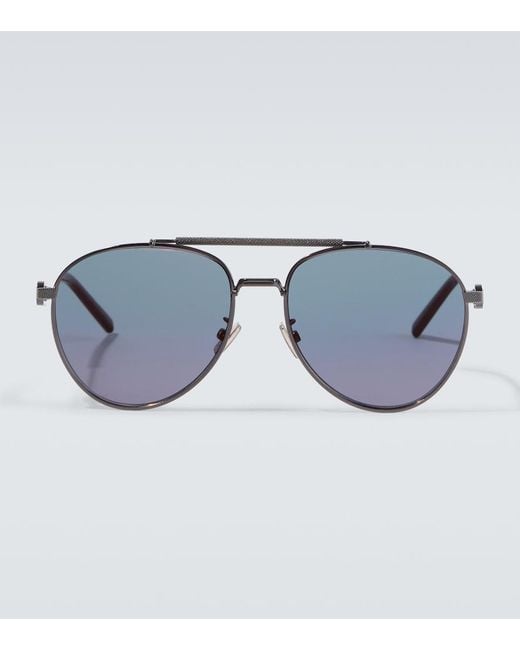 Dior Brown Cd Link R1U Aviator Sunglasses for men