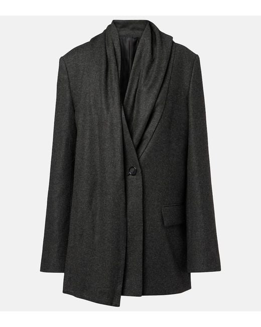 Totême  Black Flannel Blazer