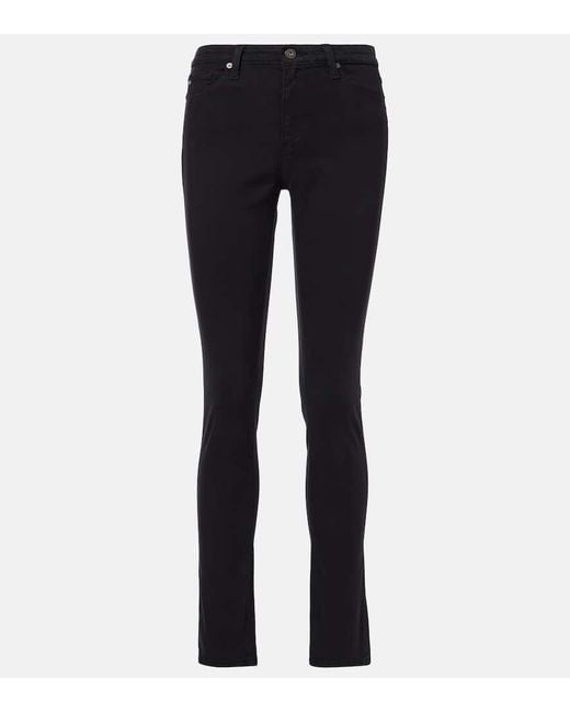 Jean Skinny Prima A Taille Mi-Haute AG Jeans en coloris Blue