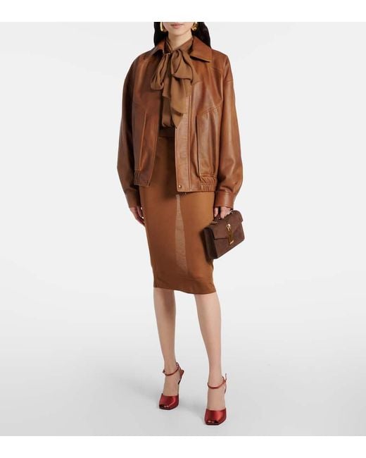 Pochette Vancouver En Daim DeMellier London en coloris Brown