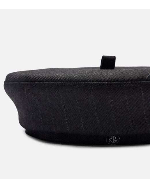 Ruslan Baginskiy Black Barett Aus Einem Wollgemisch