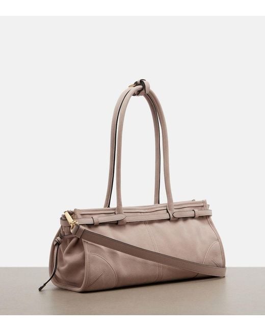 Prada Natural Bonnie Medium Leather Shoulder Bag