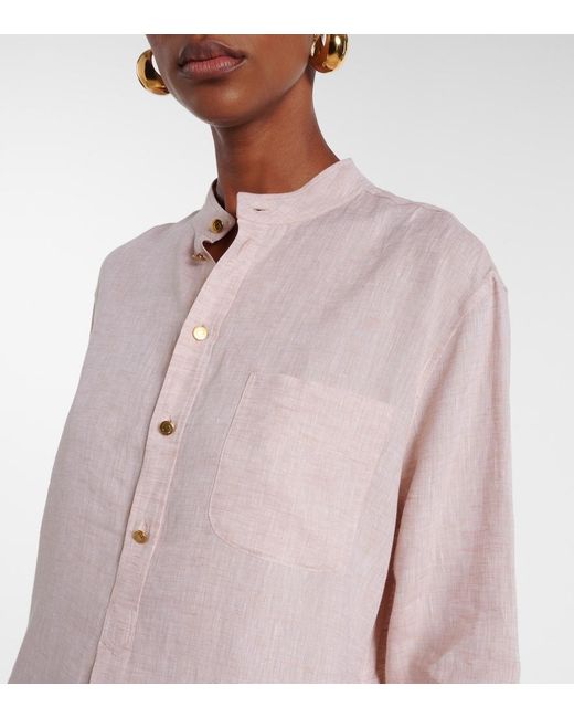 Loro Piana Pink Catlin Linen Tunic