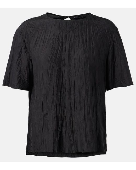 Joseph Black Brunet Silk Top