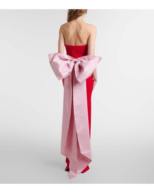 The New Arrivals Ilkyaz Ozel Red Vera Bustier Gown