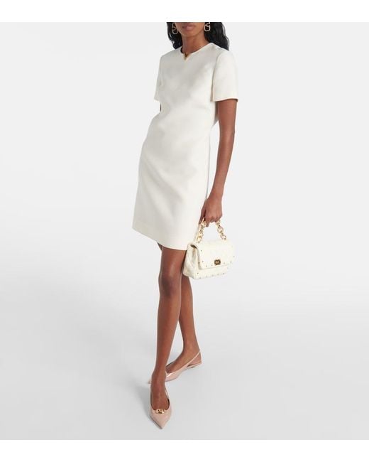 Valentino White Crepe Couture Minidress