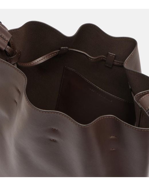 Aesther Ekme Black Marin Medium Leather Shoulder Bag