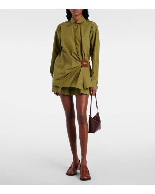 Loewe Purple Puzzle Fold Leather Shoulder Bag