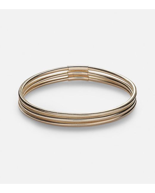 STONE AND STRAND Metallic Liquid Stretch 14Kt Bracelet