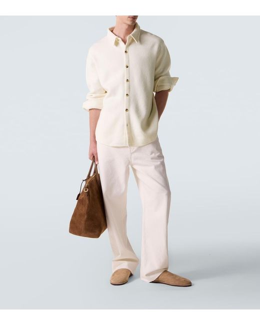 arch4 White Mr Young Cashmere Shirt for men