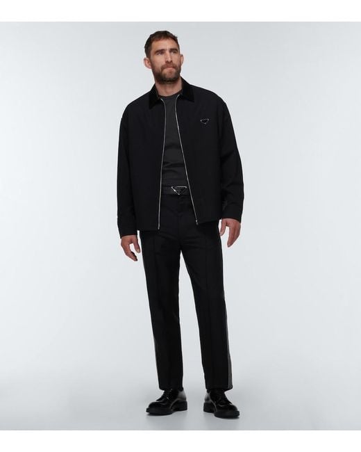 Prada Black Cotton Jersey T-shirt for men