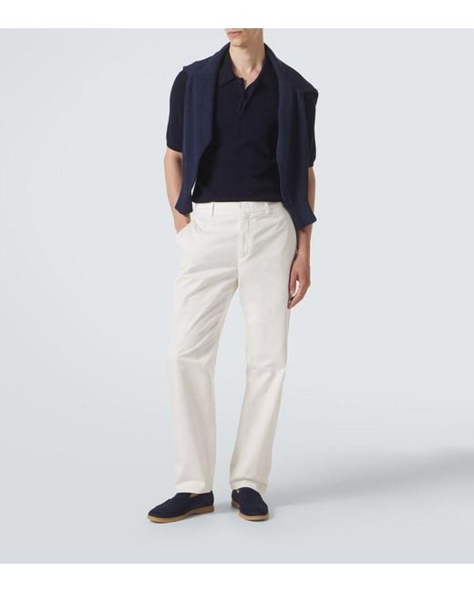 Eleventy Blue Suede Loafers for men
