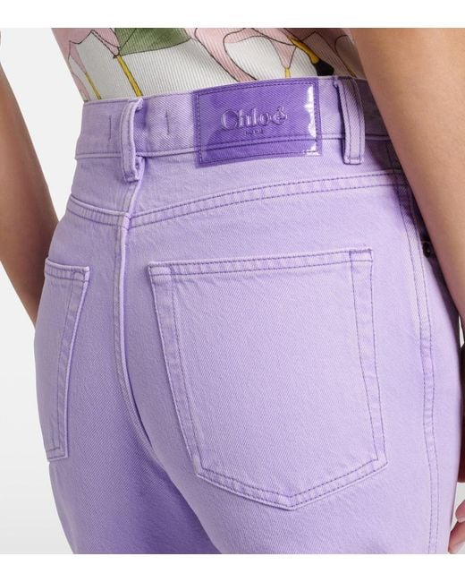Jeans Rectos Chloé de color Purple