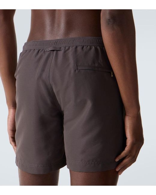 Orlebar Brown Gray Bulldog Swim Trunks for men