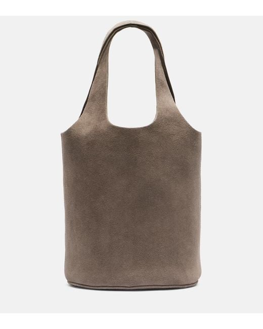 A.Emery Brown Wren Medium Suede Bucket Bag