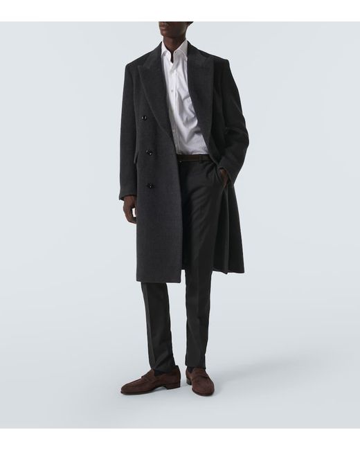 George Cleverley Brown Bradley Ii Suede Penny Loafers for men