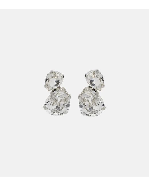 Jennifer Behr Metallic Nadia Crystal Earrings
