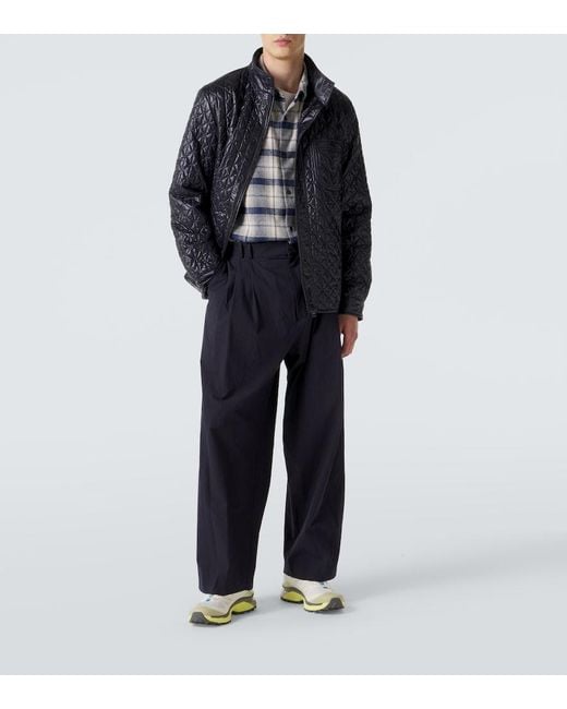 Moncler Blue Quilted Jacket for men