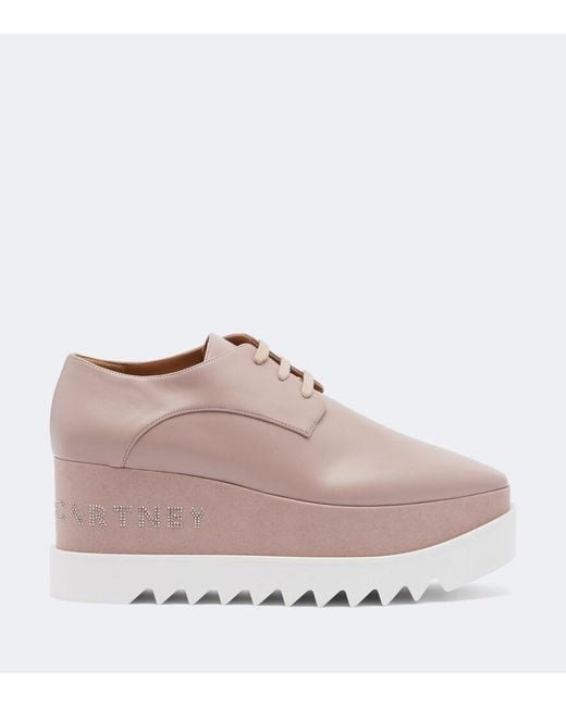Stella McCartney Pink Elyse Embellished Platform Sneakers