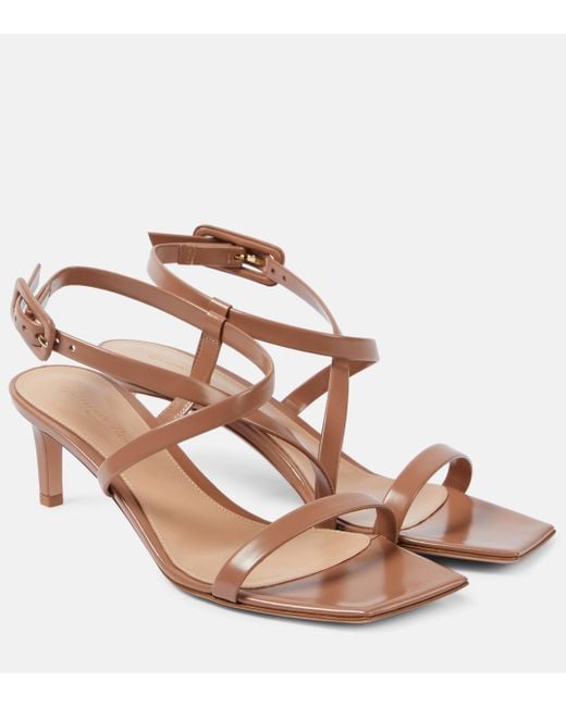 Gianvito Rossi Pink Lindsay 55 Leather Sandals