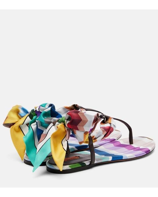 Missoni White Dora Twill Sandals