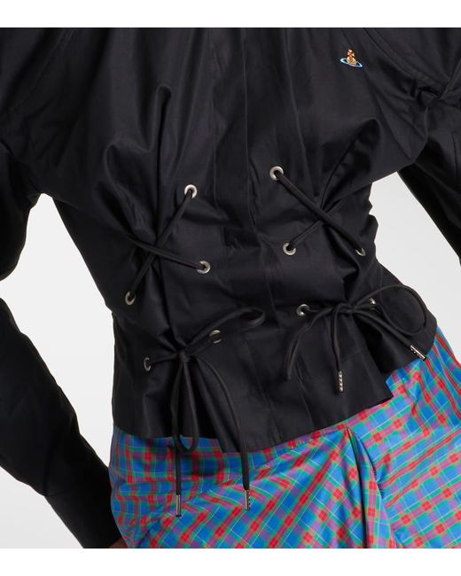 Vivienne Westwood Black Gexy Cotton Poplin Shirt