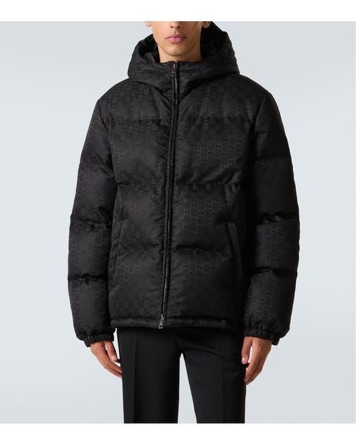 Gucci Black Gg Down Jacket for men