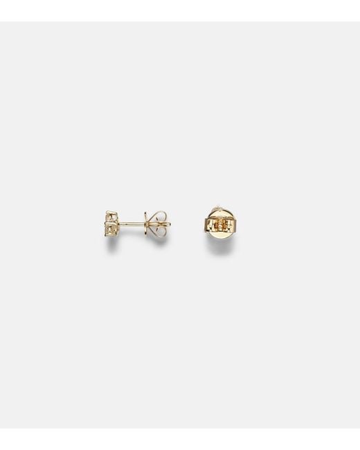 Anita Ko White Trillion Medium 18Kt Earrings With Diamonds