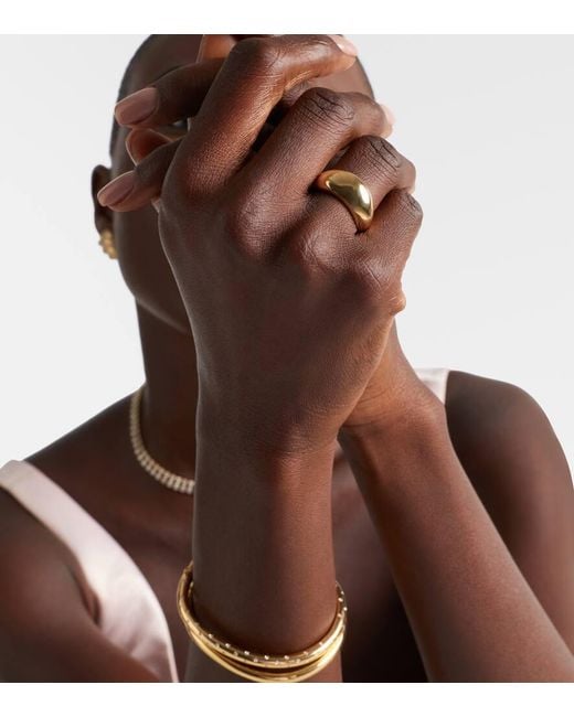 Bague Celeste Wave En Or 18 Ct Anita Ko en coloris White