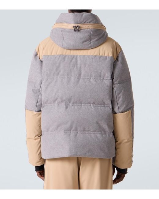 Bogner Gray Wali Hooded Down Ski Jacket for men