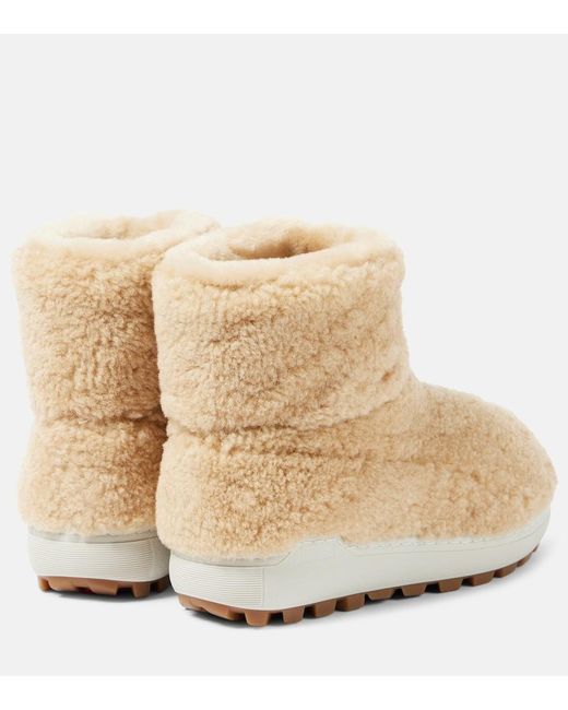 Bogner Natural Chamonix S 13 Shearling Snow Boots