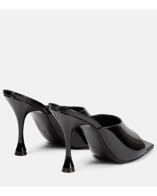Magda Butrym Black Square Toe Mules