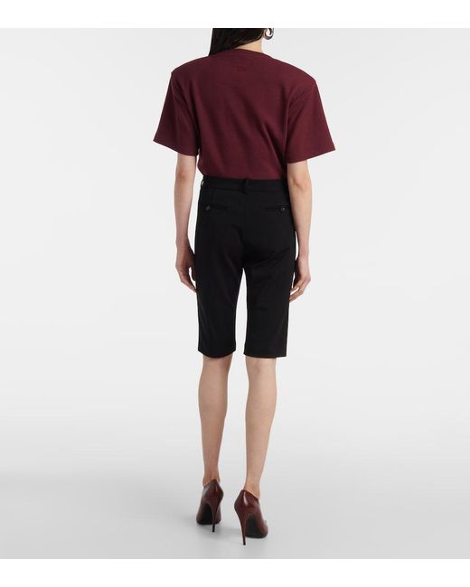 Magda Butrym Black Mid-Rise Biker Shorts