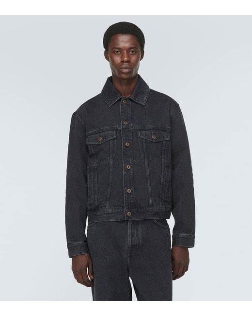 Giacca di jeans Anagram di Loewe in Black da Uomo