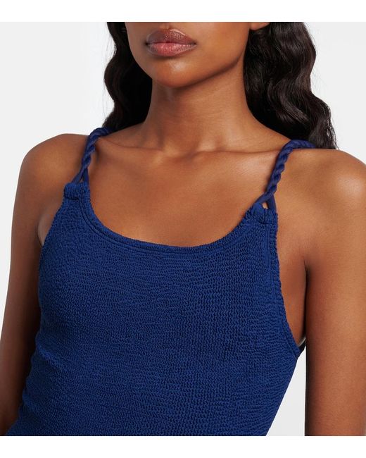Hunza G Blue Camille Swimsuit