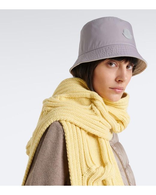 Moncler White Bucket Hat